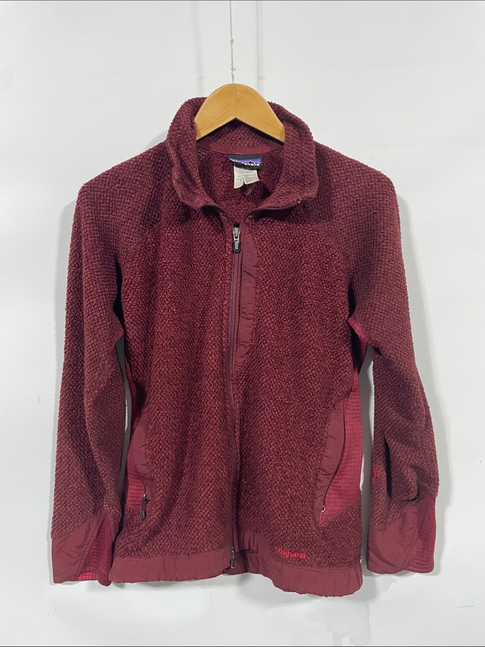 Patagonia Women's Burgundy Pile Full-Zip Jacket